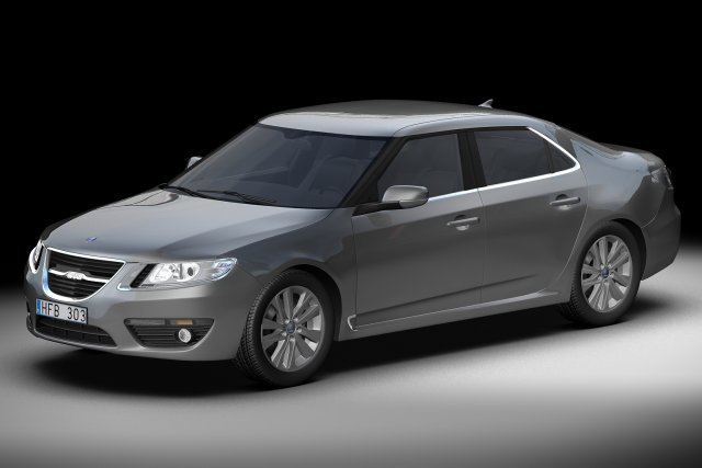 2010 saab 95 sedan 3D 모델 .c4d .max .obj .3ds .fbx .stl .blend 