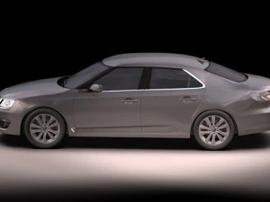 2010 saab 95 sedan 3D Model