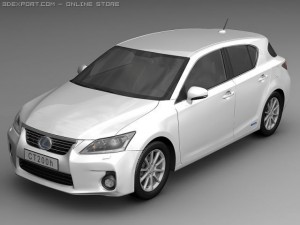 2011 lexus ct 200h Modèle 3D