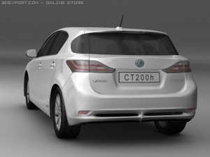 2011 lexus ct 200h 3D Model