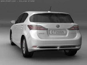 2011 lexus ct 200h 3D Model