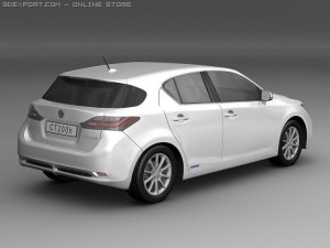 2011 lexus ct 200h 3D Model