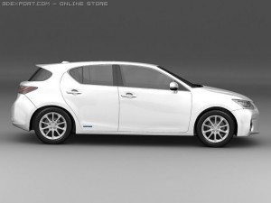 2011 lexus ct 200h 3D Model