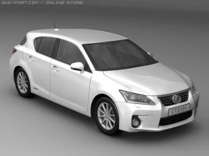 2011 lexus ct 200h 3D Model