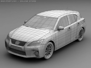 2011 lexus ct 200h 3D Model