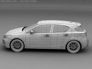 2011 lexus ct 200h 3D Model