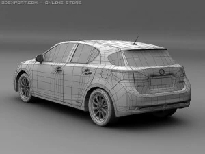 2011 lexus ct 200h 3D Model