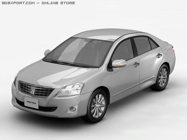 2010 toyota premio 3D Modell .c4d .max .obj .3ds .fbx .stl .blend 