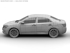 2010 toyota premio 3D Modell
