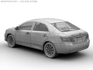 2010 toyota premio 3D Modell