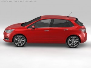2011 citroen c4 3D Model