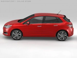 2011 citroen c4 3D Model