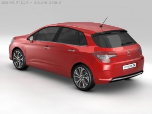 2011 citroen c4 3D Model