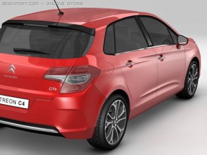 2011 citroen c4 3D Model