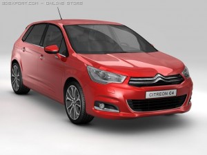 2011 citroen c4 3D Model