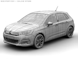 2011 citroen c4 3D Model