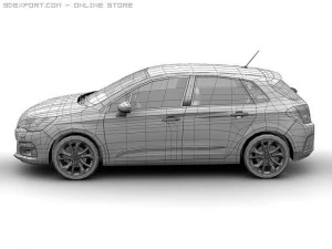 2011 citroen c4 3D Model