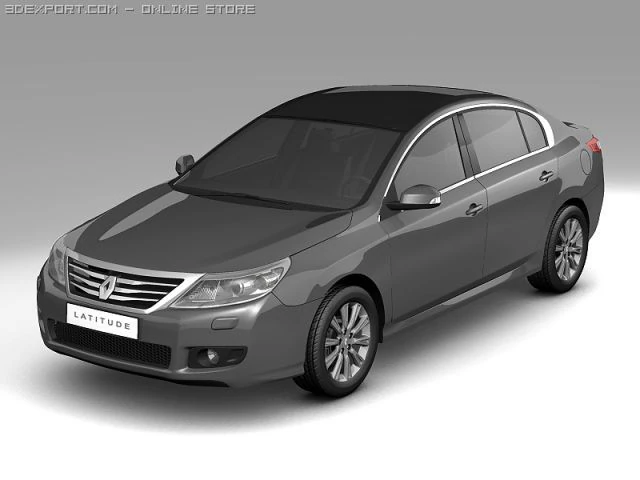 2011 renault latitude 3D Model .c4d .max .obj .3ds .fbx .stl .blend 