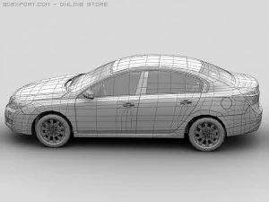 2011 renault latitude 3D Model