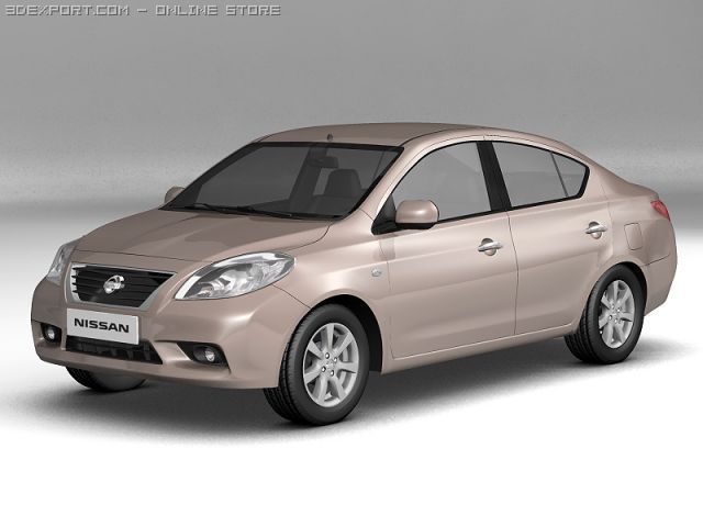 2012 nissan sunny Modelo 3D .c4d .max .obj .3ds .fbx .stl .blend 