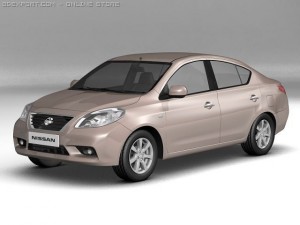 2012 nissan sunny Modèle 3D