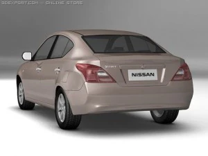 2012 nissan sunny 3D Model