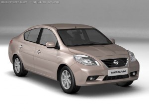 2012 nissan sunny Modelo 3D