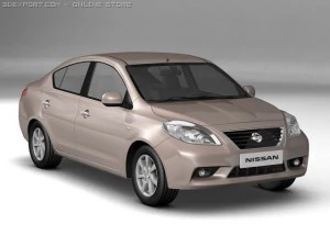2012 nissan sunny 3D Model