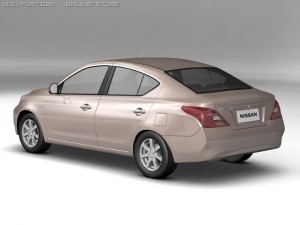 2012 nissan sunny Modelo 3D