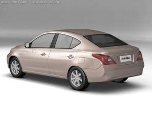 2012 nissan sunny 3D Model