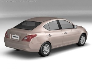 2012 nissan sunny Modelo 3D