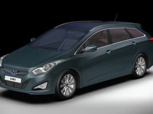 Хендай i40 универсал 2012 года выпуска. 3D Модель