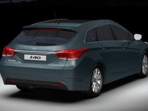 2012 hyundai i40 wagon Model 3D