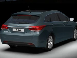 2012 hyundai i40 wagon 3D Model
