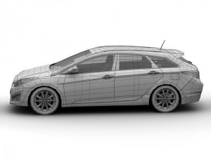 2012 hyundai i40 wagon Model 3D