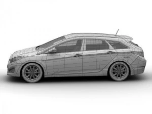 2012 hyundai i40 wagon 3D Model
