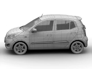 2011 Hyundai i10 3D Model