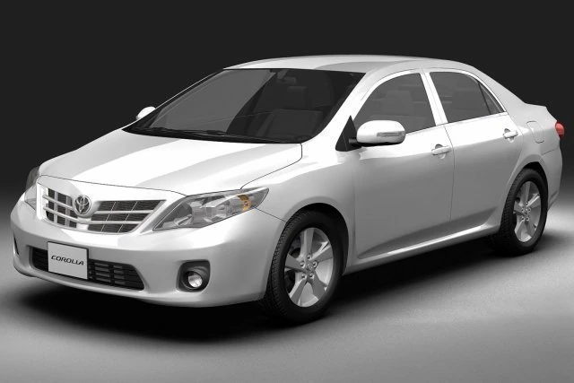 2011 toyota corolla 3D Model .c4d .max .obj .3ds .fbx .stl .blend 