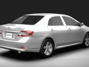 2011 toyota corolla 3D Модель
