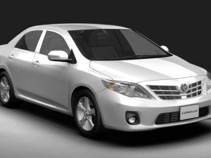 2011 toyota corolla 3D Модель