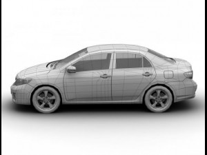 2011 toyota corolla 3D Модель