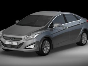 Хендай i40 седан 2012 года выпуска. 3D Модель