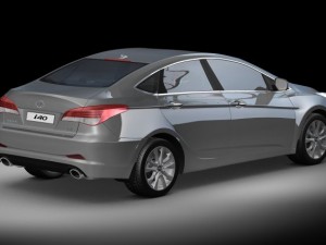2012 hyundai i40 sedan 3D Model