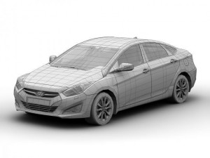 2012 hyundai i40 sedan 3D Model