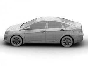 2012 hyundai i40 sedan 3D Model