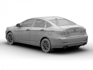 2012 hyundai i40 sedan 3D Model