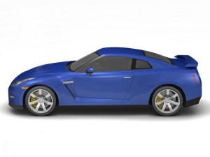 2011 nissan gtr 3D मॉडल