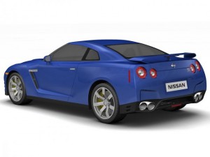 2011 nissan gtr 3D मॉडल