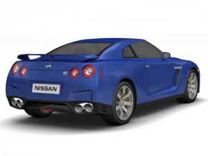 2011 nissan gtr 3D मॉडल