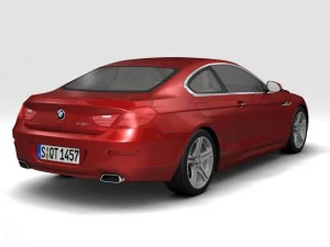 2011 bmw 6 series coupe 3D Model